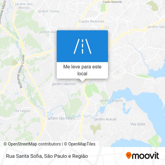 Rua Santa Sofia mapa