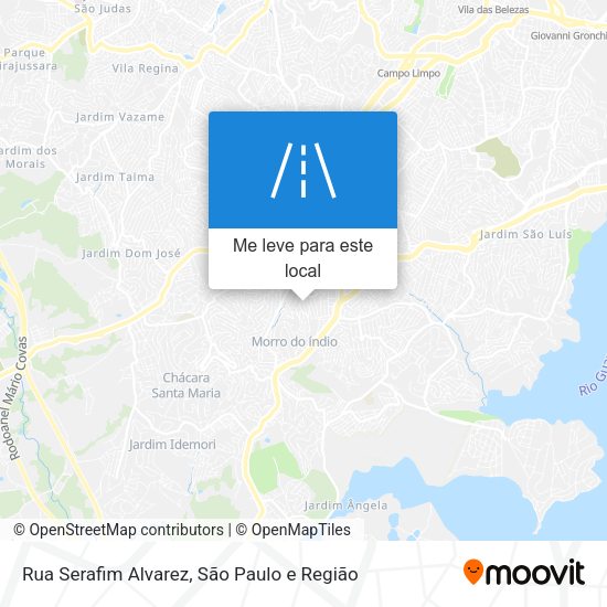 Rua Serafim Alvarez mapa