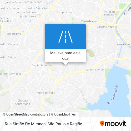 Rua Simão De Miranda mapa