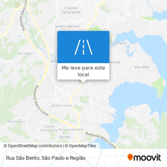 Rua São Bento mapa