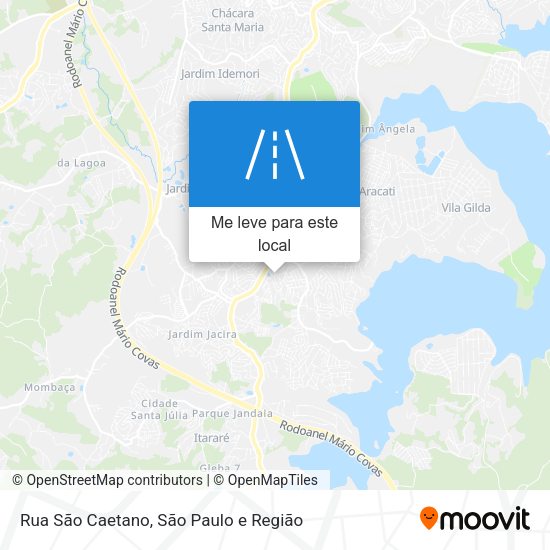 Rua São Caetano mapa
