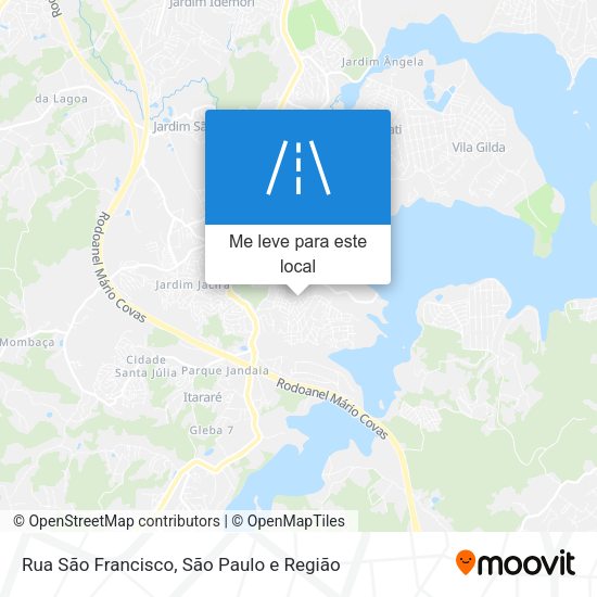 Rua São Francisco mapa