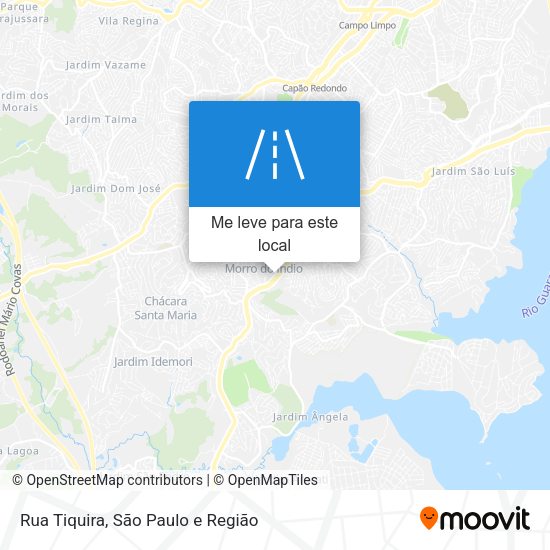 Rua Tiquira mapa