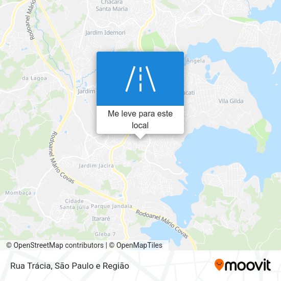 Rua Trácia mapa