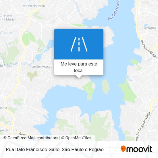 Rua Ítalo Francisco Gallo mapa