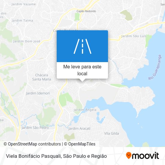 Viela Bonifácio Pasquali mapa
