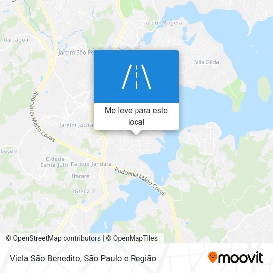 Viela São Benedito mapa
