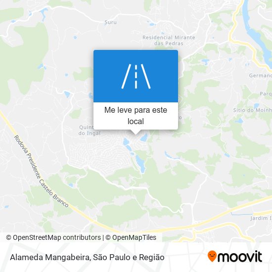 Alameda Mangabeira mapa