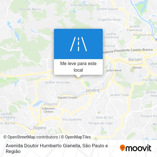 Avenida Doutor Humberto Gianella mapa