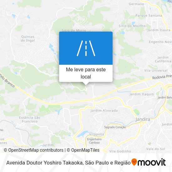 Avenida Doutor Yoshiro Takaoka mapa