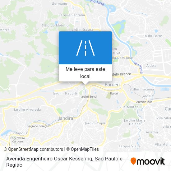 Avenida Engenheiro Oscar Kessering mapa