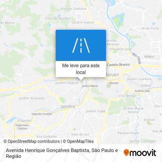 Avenida Henrique Gonçalves Baptista mapa