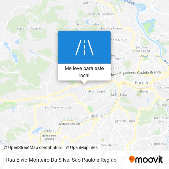 Rua Elvio Monteiro Da Silva mapa