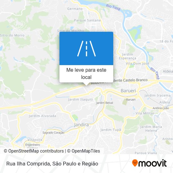 Rua Ilha Comprida mapa