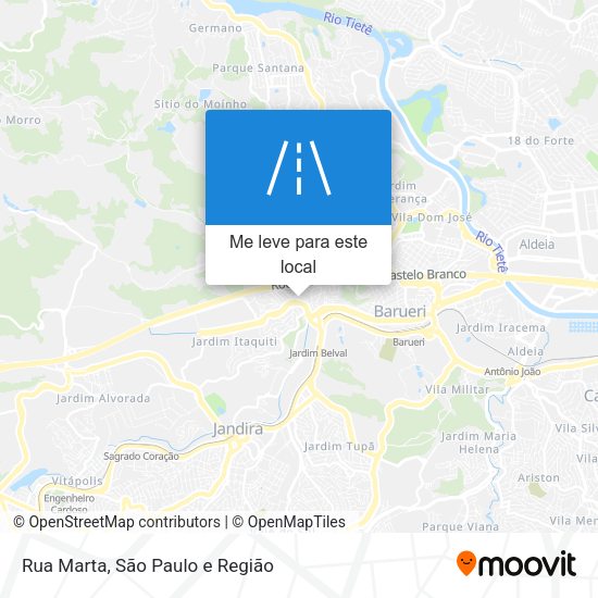 Rua Marta mapa