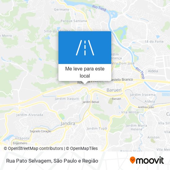 Rua Pato Selvagem mapa