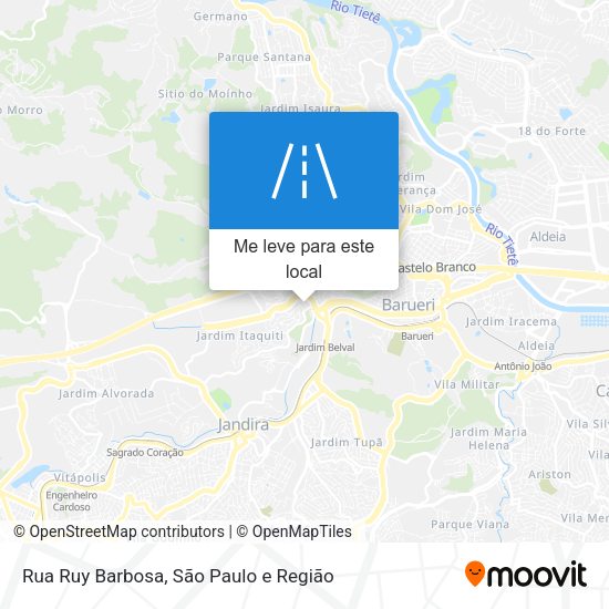 Rua Ruy Barbosa mapa