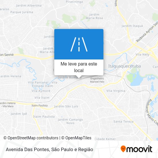 Avenida Das Pontes mapa