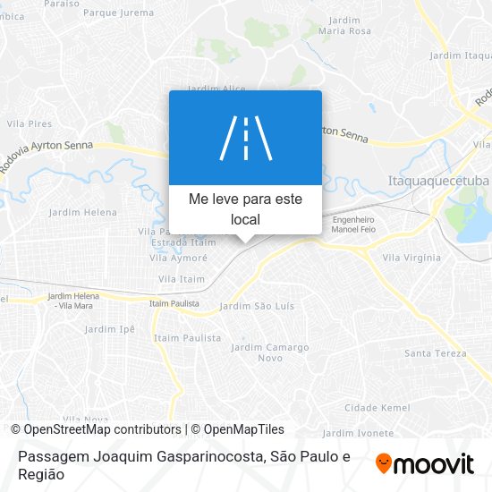 Passagem Joaquim Gasparinocosta mapa