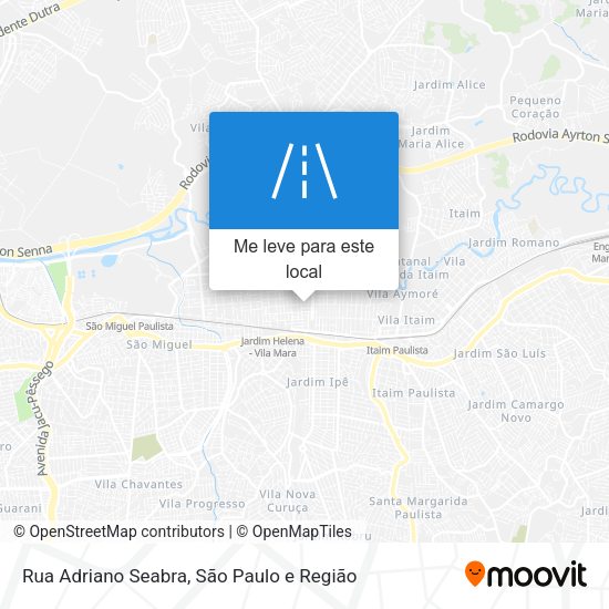 Rua Adriano Seabra mapa