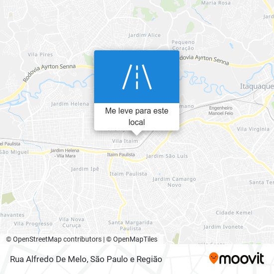 Rua Alfredo De Melo mapa