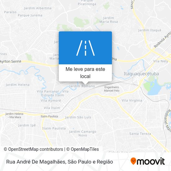 Rua André De Magalhães mapa