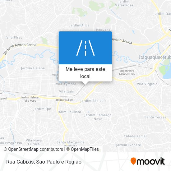 Rua Cabixis mapa
