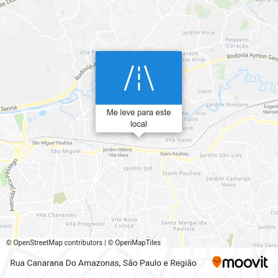 Rua Canarana Do Amazonas mapa