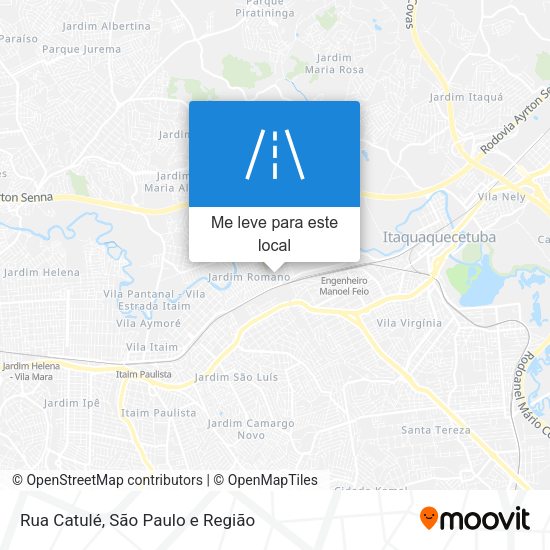 Rua Catulé mapa