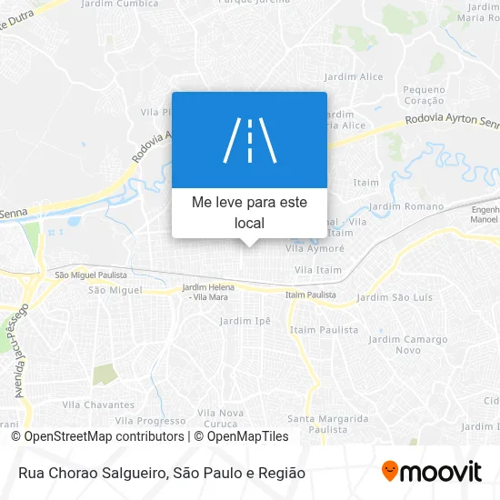 Rua Chorao Salgueiro mapa