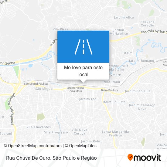Rua Chuva De Ouro mapa