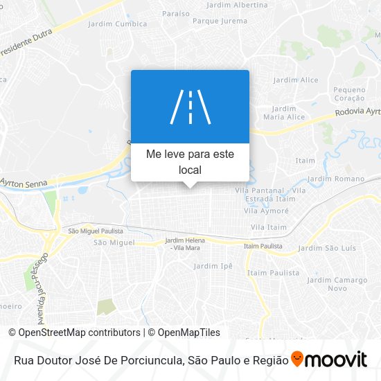 Rua Doutor José De Porciuncula mapa