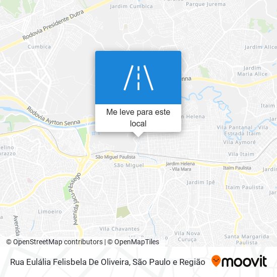 Rua Eulália Felisbela De Oliveira mapa