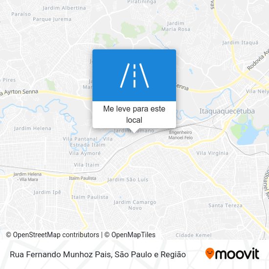 Rua Fernando Munhoz Pais mapa