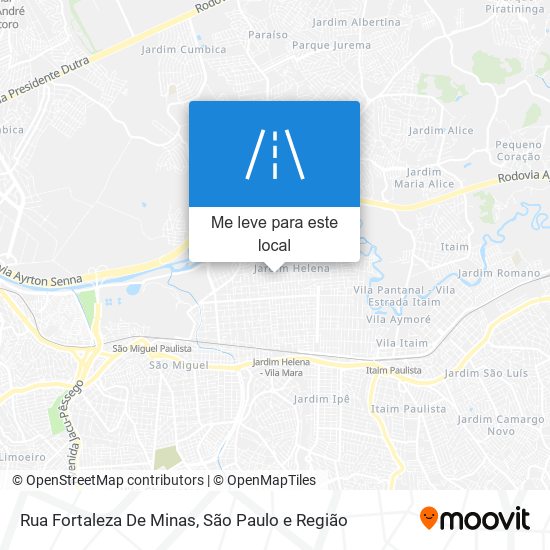 Rua Fortaleza De Minas mapa