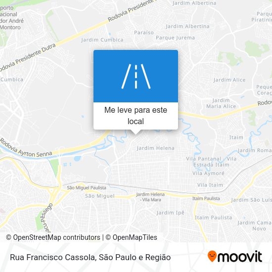 Rua Francisco Cassola mapa