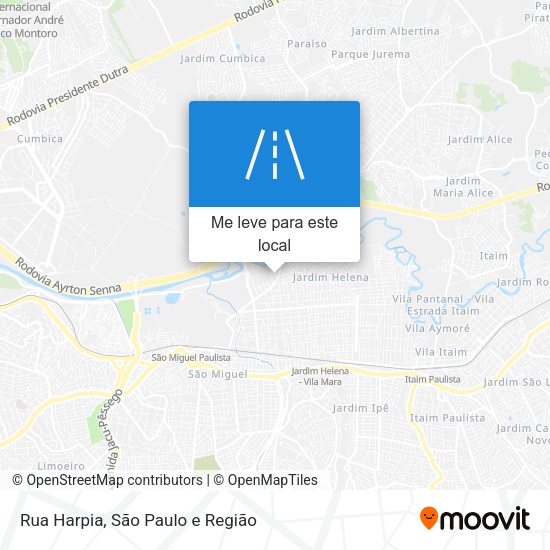 Rua Harpia mapa