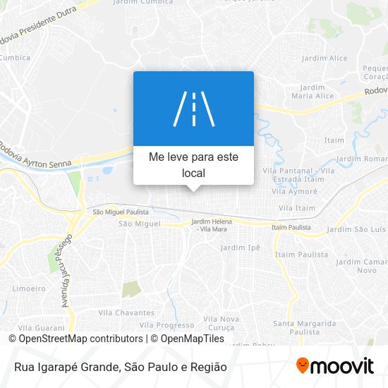 Rua Igarapé Grande mapa
