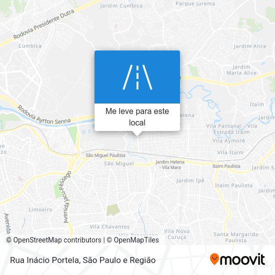 Rua Inácio Portela mapa
