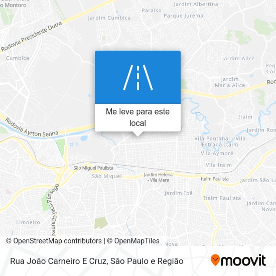 Rua João Carneiro E Cruz mapa