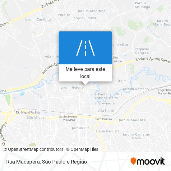 Rua Macapera mapa