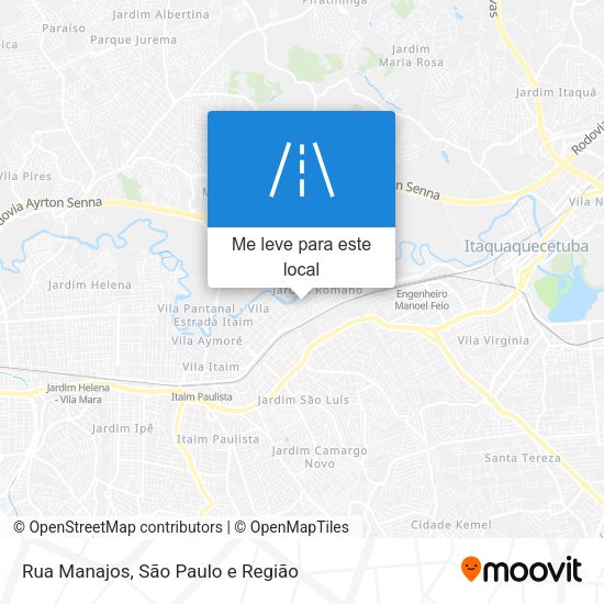 Rua Manajos mapa