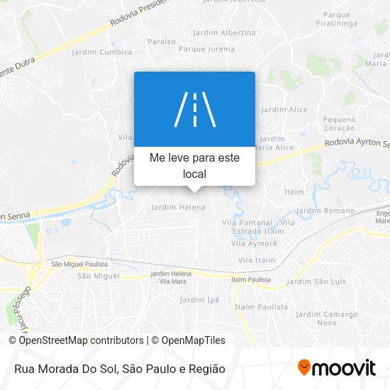 Rua Morada Do Sol mapa