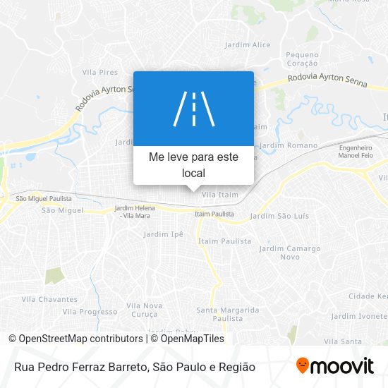 Rua Pedro Ferraz Barreto mapa
