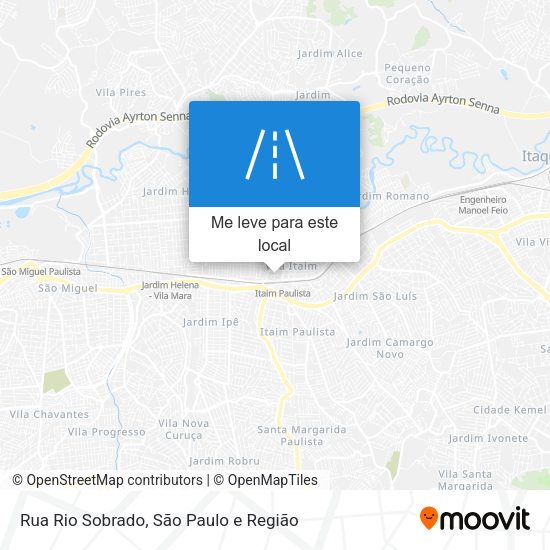 Rua Rio Sobrado mapa