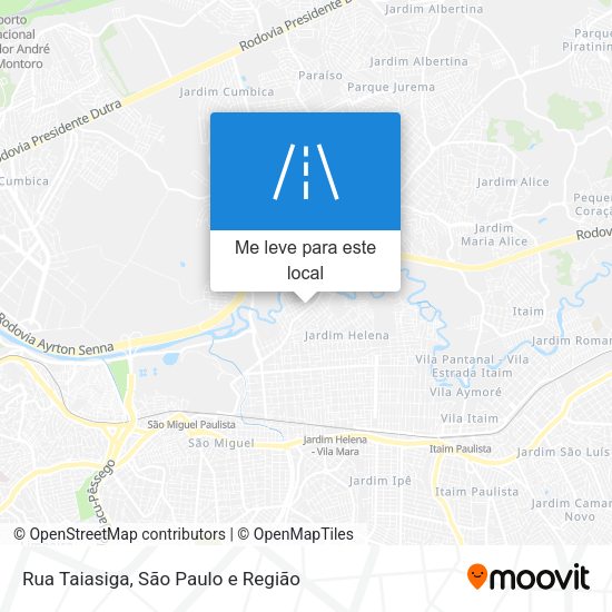 Rua Taiasiga mapa