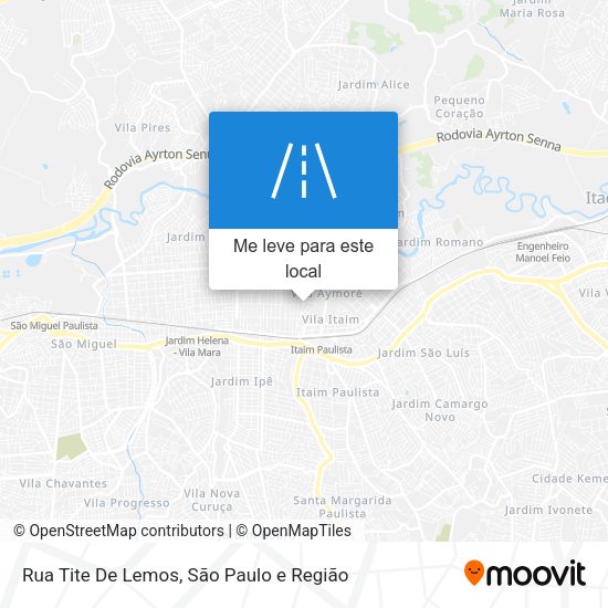 Rua Tite De Lemos mapa