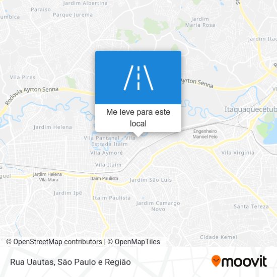 Rua Uautas mapa
