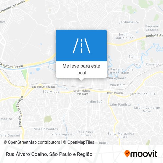 Rua Álvaro Coelho mapa