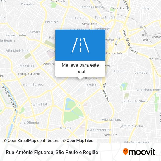 Rua Antônio Figuerda mapa